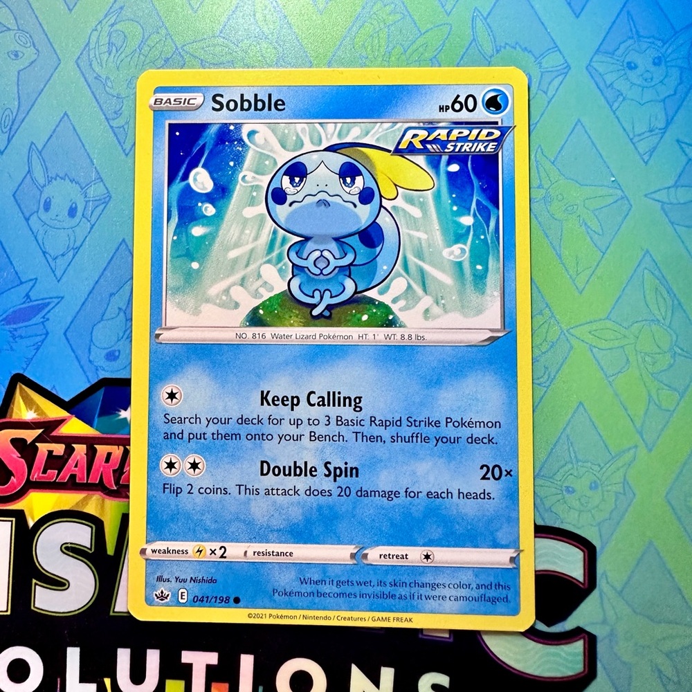 sobble (041/198) - common — pokémon: chilling reign
